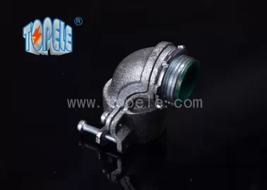 Flexible Conduit and Fittings Metal Zinc Squeeze Angle Connectors / 90 Degree Steel Squeeze Connector 1