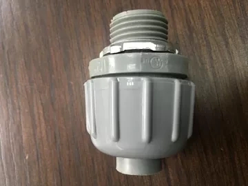 PVC Plastic Non Metallic Liquid Tight Connector Straight ISO Certification 1