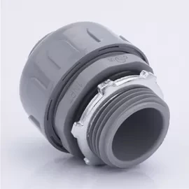 PVC Straight Nonmetallic Flex Conduit Fittings ตัวเชื่อมต่อแน่นของเหลวได้รับการอนุมัติ CUL 1