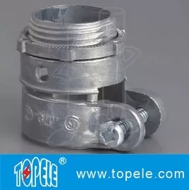 Zinc Die Cast Flexible Conduit And Fittings Durable Quick - Snap Connector 1