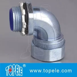 Liquid - Tight Flexible Conduit And Fittings Steel Connector 90 Degree Angle 1
