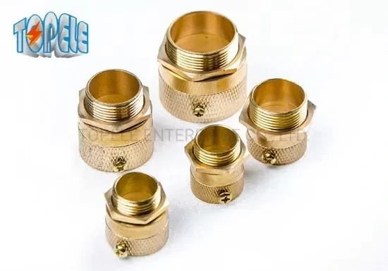 Brass Flexible Metal Conduit Fittings Long Short Type Male Hexagon Bush 1