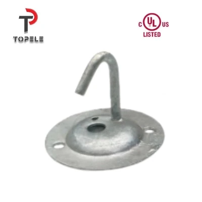 BS4568 Steel Hook Plate Electrical Conduit Fittings Cable Management 1