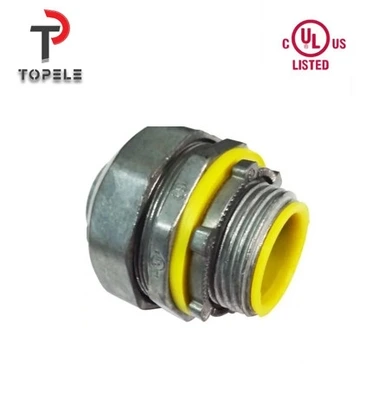 Female Zinc Die Cast  3/8-4'' Liquid Tight Flex Connector Straight Type 1