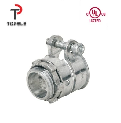 Flexible Conduit Connector Squeeze Connector  Straight UL Standard  zinc 1