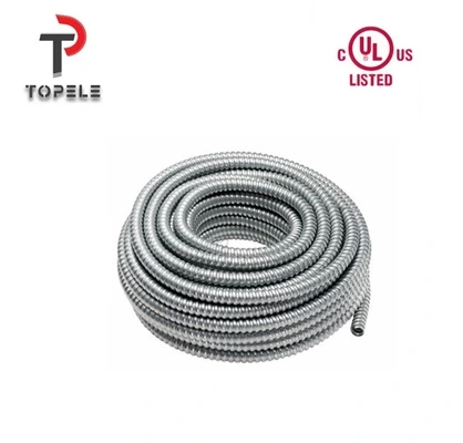 UL Standard Galvanized Steel Flexible Conduit Electrical 1/2 - 4' 1