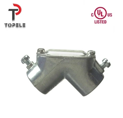 Zinc Die Cast EMT To EMT Pull Elbow Electrical Conduit Connectors 1