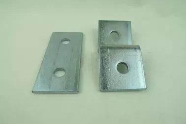 Steel Plate Galvanized Strut Channel Connecting Fitting Unistrut Channel Splice / Angle Fittings ISO 1