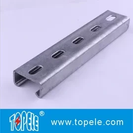 Black Galvanized 41X41MM Unistrut Channel , HDG Slotted / Plain Strut Channel to Support Conduits 1
