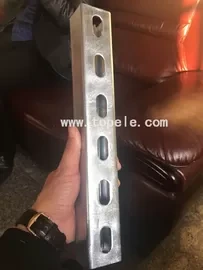 Hot Dip Galvanized Steel Slotted Unistrut Channel To Support Conduits 41X 41MM 1