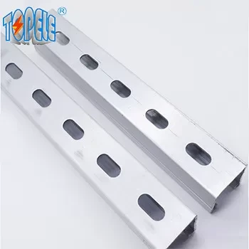 Perforated Galvanized Steel 41x41 Unistrut Slotted Channel 1