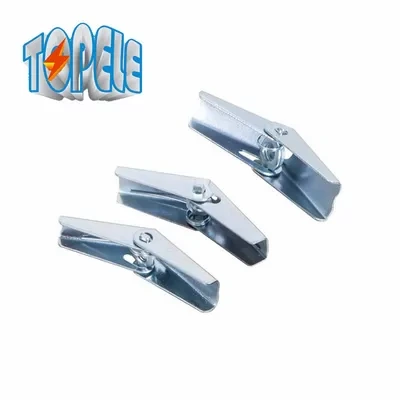 Galvanized Carbon Steel 3/16 Spring Toggle Bolt 1