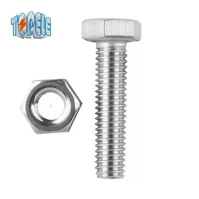 Hot Dip Galvanized Stainless Steel 4.8 M2 Hex Bolt And Nut Set 1