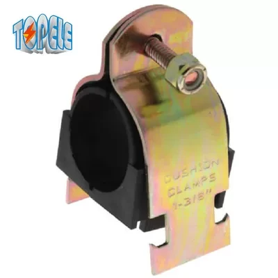 Electroplated Zinc Astm Cushioned Pipe Clamp 1