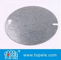 Octagonal Galvanized Steel Cover 54C1, Flat, 4-Inch Diameter 1