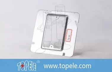 TOPELE Pre-Galvanized Steel Square Electrical Boxes And Covers , 4âSquare 1 / 2âRaised Wall Socket Covers 1