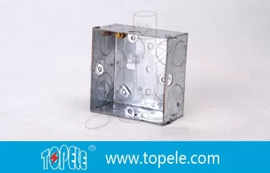 Pre-Galvanized Steel Electrical Boxes And Covers , British Standard BS Box For Switches 1
