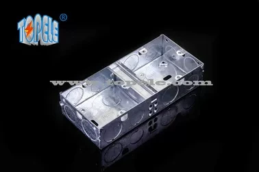 BS4662 GI Switch One Gang / Two Gang Electrical Boxes And Covers, GI Conduit Boxes 1