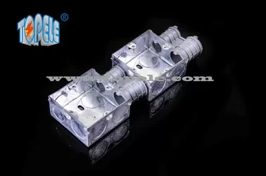 Electrical Boxes / 2-Gang British Standard Metal Conduit Box with PVC , Switch Box 1