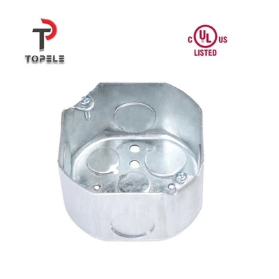 Octagonal Electrical Conduit Box TOPELE 54151 / 54161 / 54171 Galvanized Steel 1