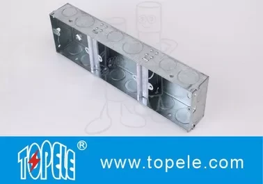 Metallic Ceiling Outdoor Electrical Outlet Box Covers 1 + 1 + 1 Gang Conduit 1