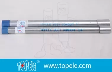 Conduit BS4568 galvanisé à chaud 3/4 / TUYAU GI avec couplage intégré 1