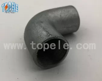 BS4568 20mm/25mm/32mm 90 Degree Galvanized Malleable Iron Cast Solid Elbow 1