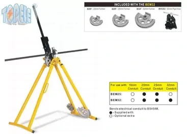 2 Formers Hand Power Gi Conduit Pipe Bender BS4568 เครื่องดัดท่อแบบพกพา 1