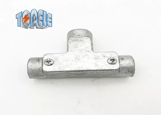 Malleable Iron BS4568 Conduit And Fittings Channel Inspection Tee Elbow 1