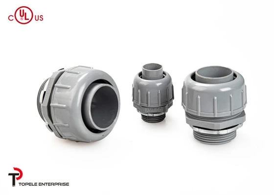 ข้อต่อฟิตติ้งท่อร้อยสาย PVC แบบตรง อโลหะชนิดกันของเหลว 1/2 นิ้ว 1
