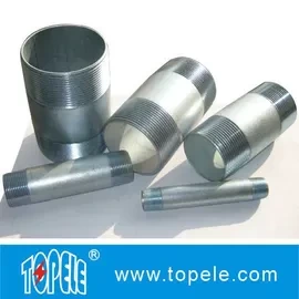 ปรับแต่งเกลียวที่แม่นยำด้วยไฟฟ้าชุบสังกะสีแข็งท่อจุกนมเหล็กท่อร้อยสาย IMC และอุปกรณ์ 1