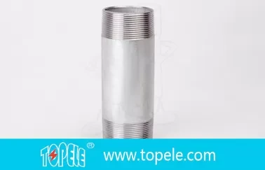 1 / 2- 2 Electrical Galvanized Rigid Electrical Conduit Nipple  Fittings 1