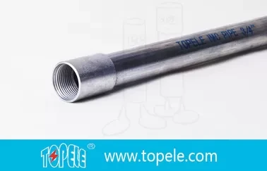 Galvanized Steel Rigid conduit metal 10-ft conduit with threaded coupling 1
