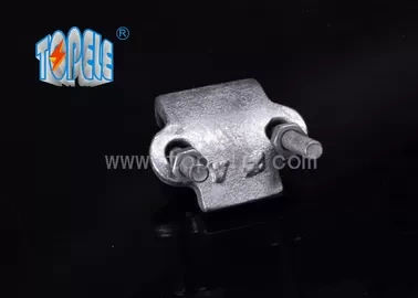 Rigid Angle Conduit Fittings With Pipe Clamp , Malleable Iron Rigid Angle Clmap 1