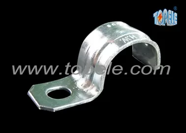 Zinc Plated Steel IMC Conduit Fittings Pipe Clamp One Hole Strap 1