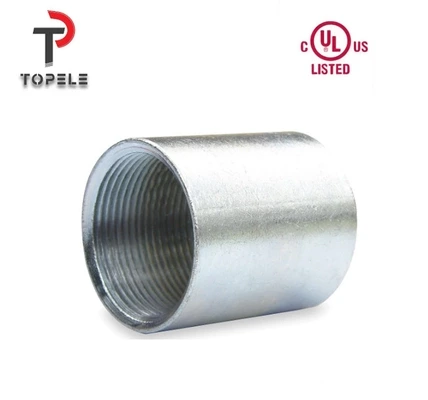 Zinc Coating Galvanized Steel IMC Threaded Conduit Coupling 1/2 To  4 1