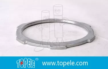 ISO Standard Zinc Conduit Locknut Conduit Electrical Fittings For Rigid / IMC / EMT 1