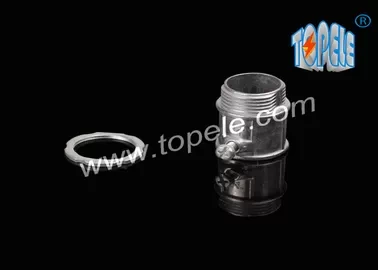 EMT Electrical Conduit And Fittings / Zinc Die Cast EMT Conduit Connector Set-screw / 1/2-4 Zinc Die Casting 1