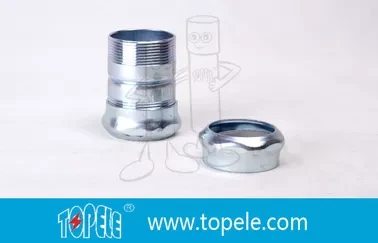 เหล็กชุบสังกะสี, ขั้วต่อไฟฟ้าข้อต่อท่อ EMT Coupling 1/2 นิ้วถึง 4 นิ้ว 1