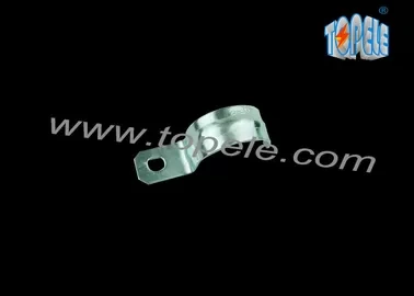 Pre - Galvanized One Hole Strap EMT Conduit And Fittings Unthreaded 1