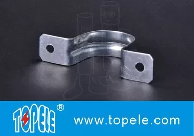 Two Hole Strap EMT Conduit And Fittings Pre - Galvanized 1/2 To 4 Size 1