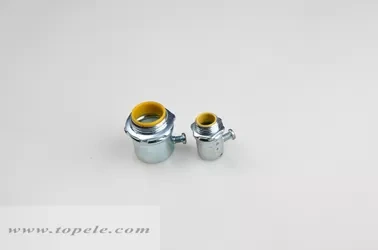 Indoor Steel EMT Conduit And Fittings Emt Connector With Yellow Gasket 1