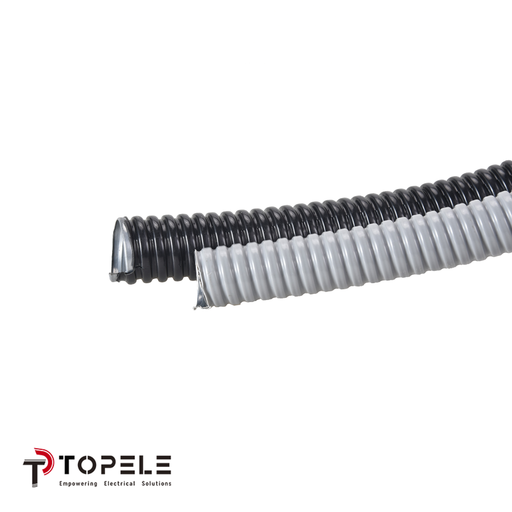 3/8â Flexible Conduit Connector Waterproof Liquid Tight Pvc Coated