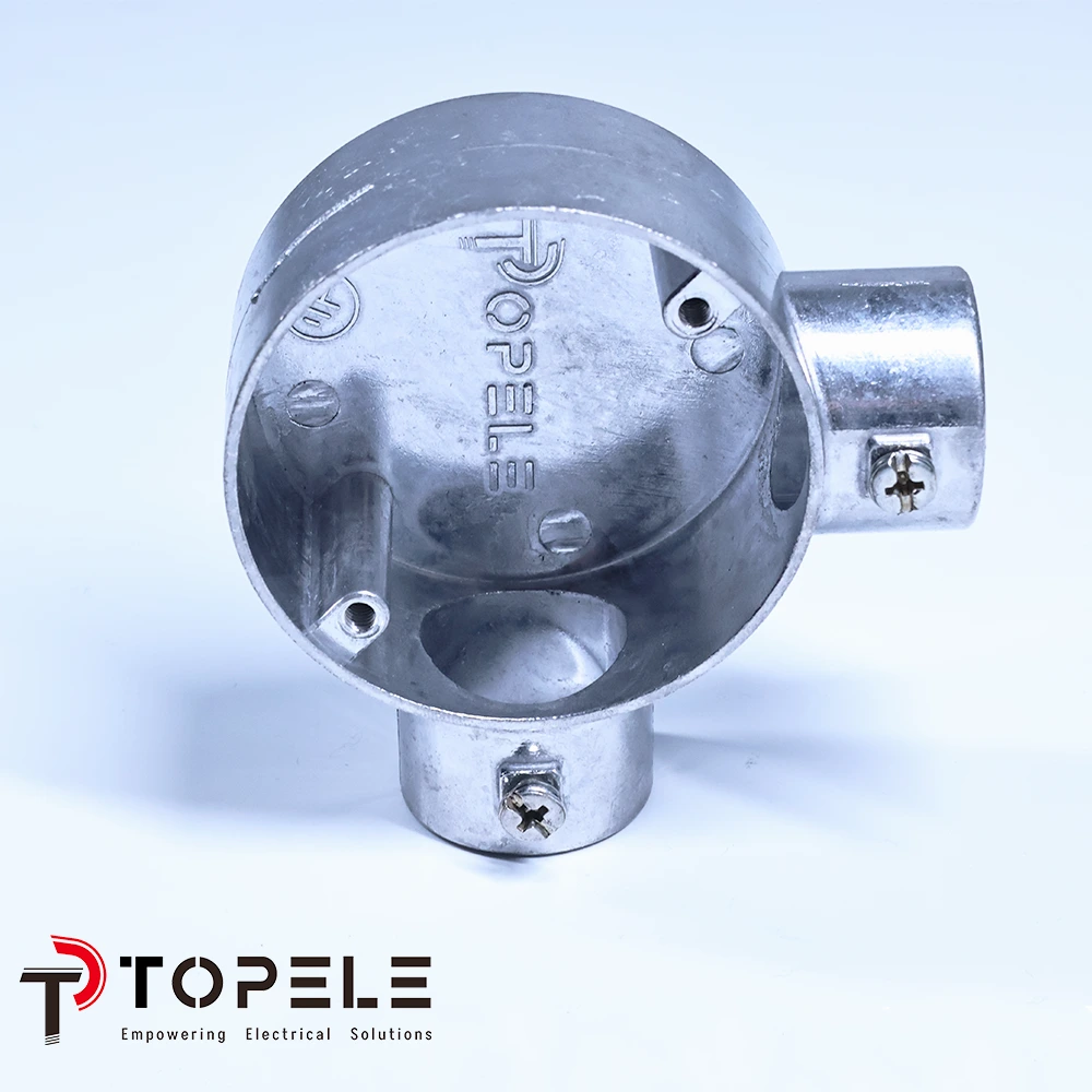 Angle d'aluminium (2 voies) Boîte circulaire 1