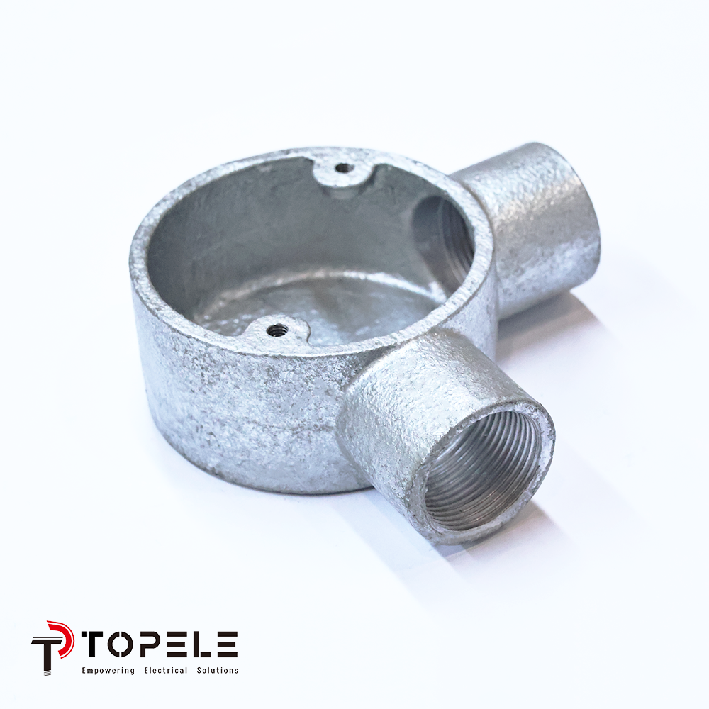 State Way Circular Box One Way Terminal Electrical Emt Fittings Conduit Circular Junction Box