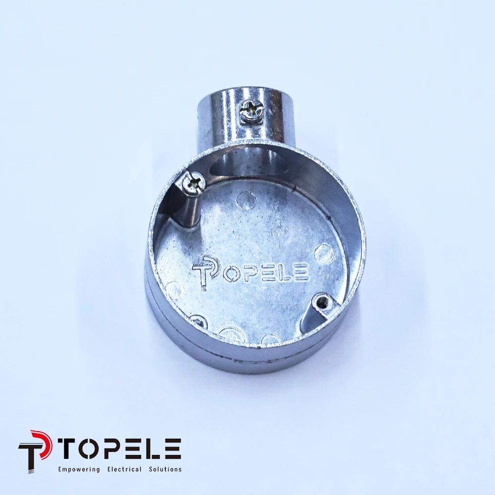 Borne en aluminium (1 way) Boîte circulaire 1