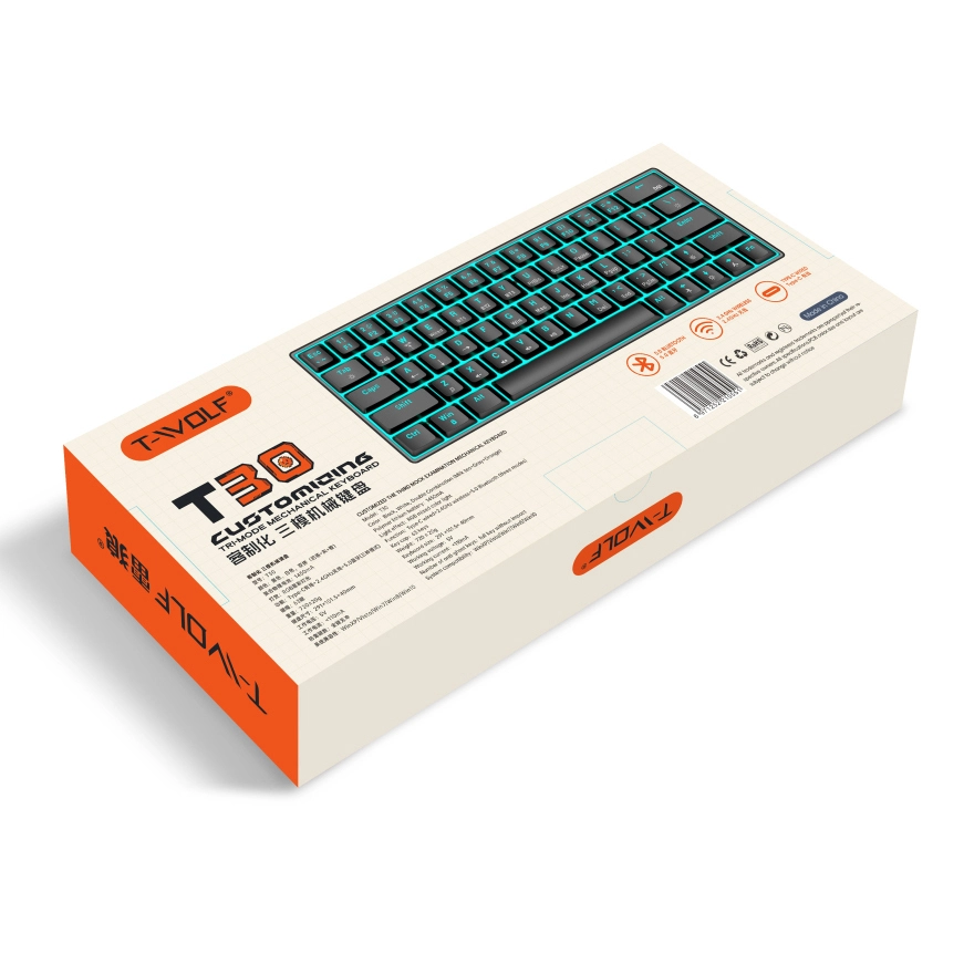 Boîte d'emballage pour clavier T30 de qualité unique et de précision 1