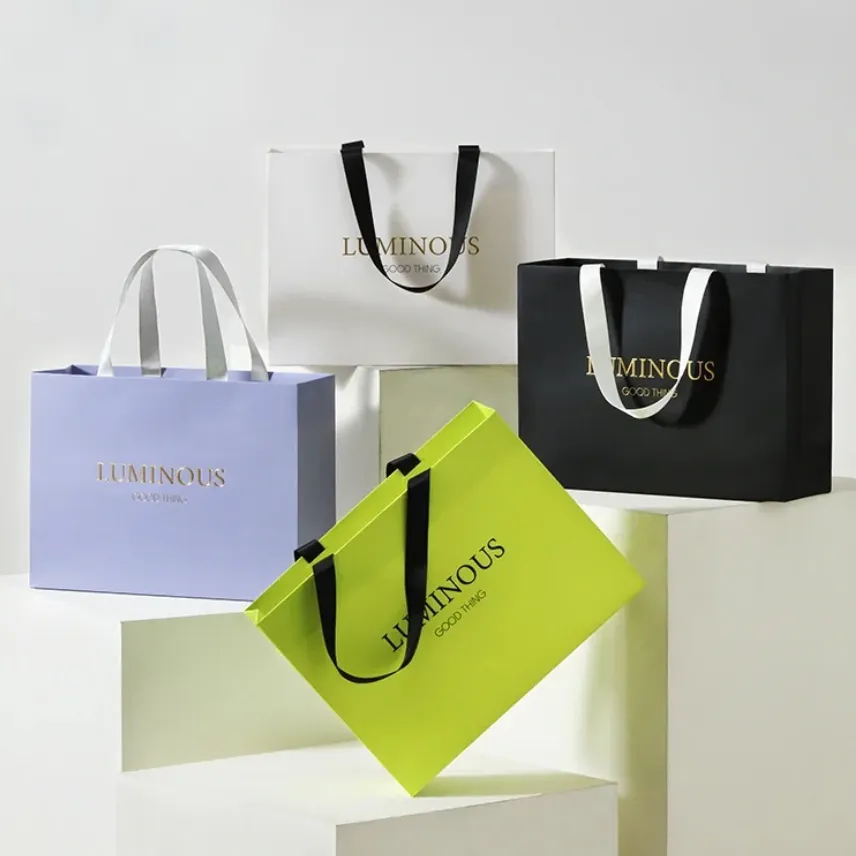 Custom Printed Bags for Business Yingmei,Gold/silver Cardboard Packaging Box 5