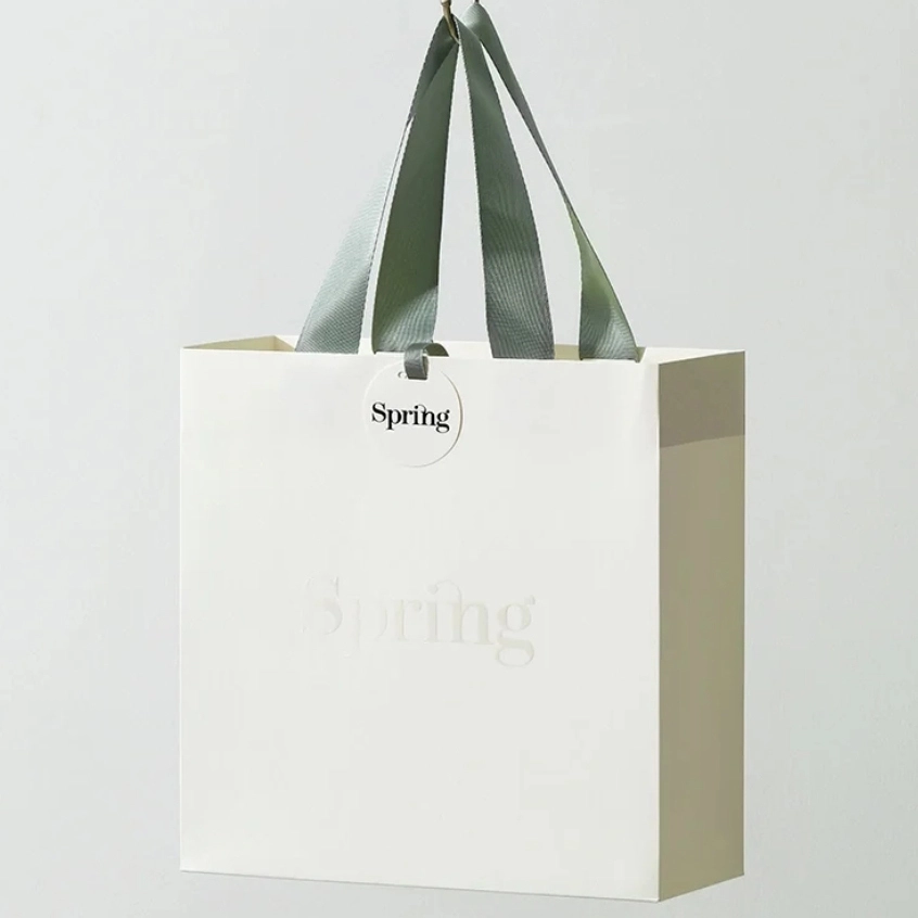 Bolsa de papel para compras de regalos de primavera 1