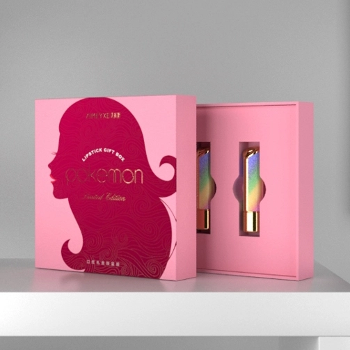 Pink Gold Rhythm, caja de embalaje de lápiz labial de belleza de edición limitada 1